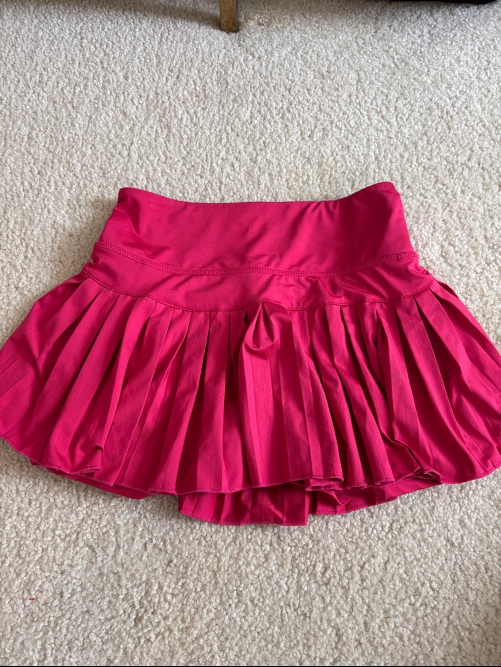 Fuchsia Pleated Athletic Skirt